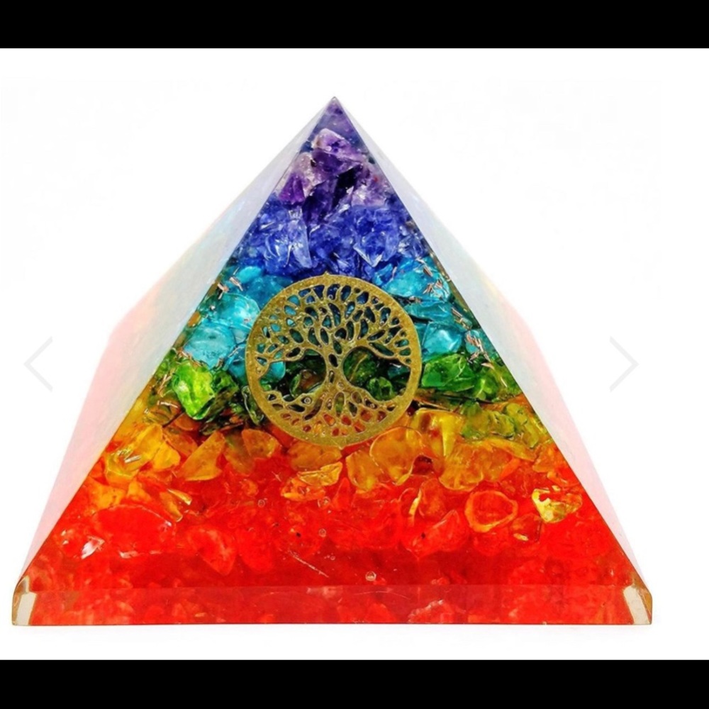 Small Tree of Life Orgone Pyramid with FREE Gift - Picture 2 of 3